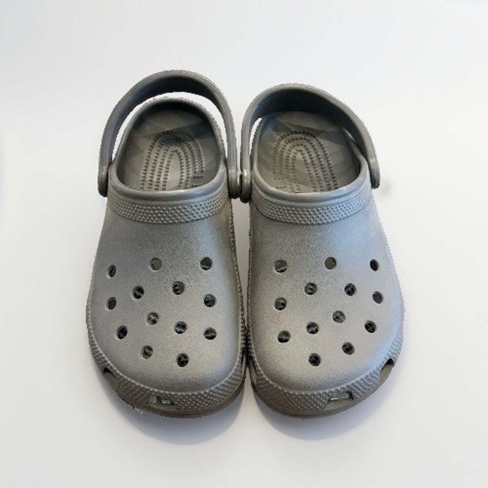 Crocs Classic Clog Unisex Gray Slip On Sandal Shoes Size M 6 W 8